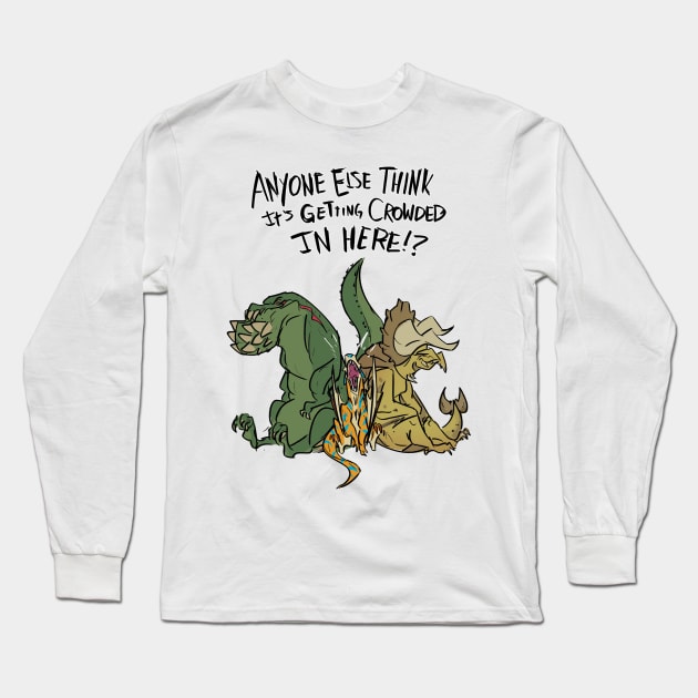 Crowded Monster Hunter Long Sleeve T-Shirt by Creative Mechanics